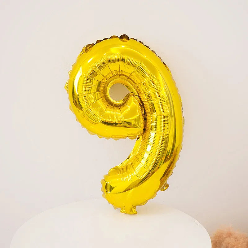 Simple Style Number Aluminum Film Party Festival Balloons