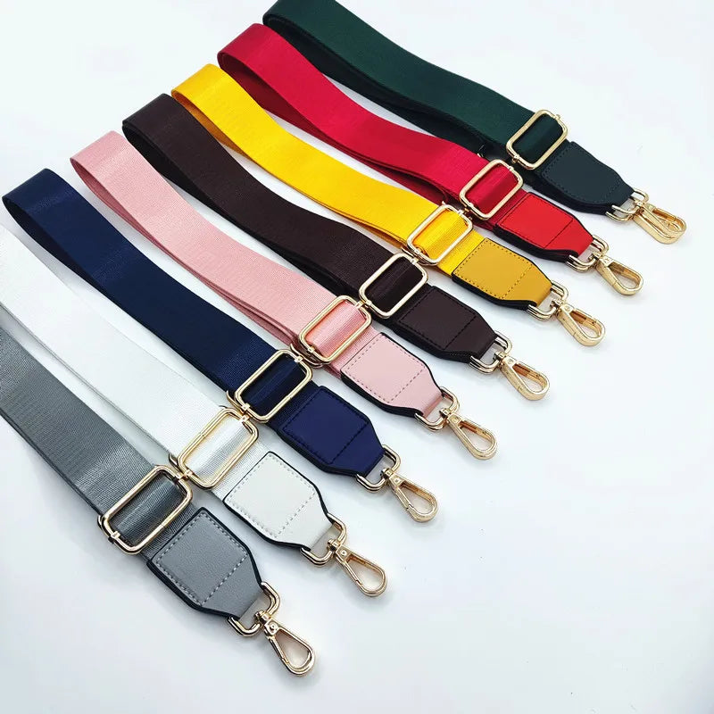 Bag strap shoulder strap solid color men's bag with nylon shoulder crossbody lengthened replacement belt bag accessories 3.8cm bag broadband