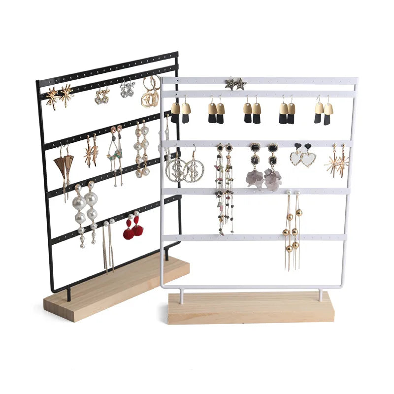 Feather Earring Bracket Earring Rack Jewelry Rack Storage Rack 5-Layer 100 Holes Earring Rack Jewelry Rack