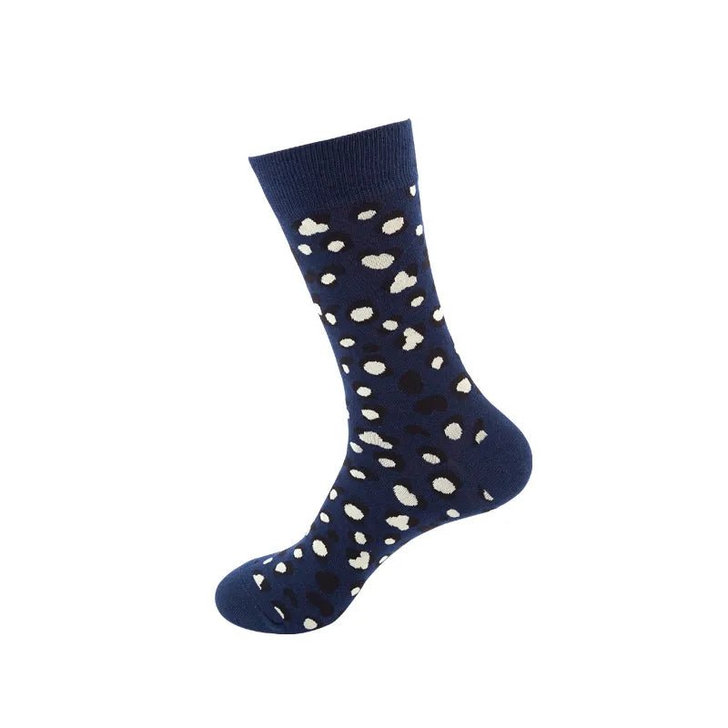 Halloween Modern Style Men's Printing Poached Egg Skull Cotton Ankle Socks A Pair