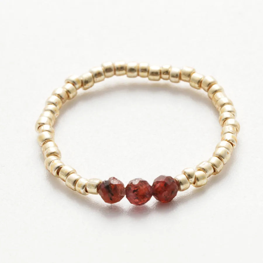elegant streetwear geometric natural stone rings in bulk