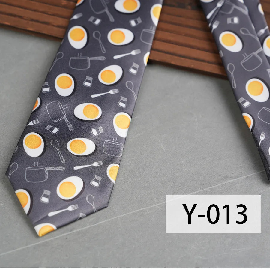 Casual Geometric Plant Arrow Polyester Yarn Men's Tie