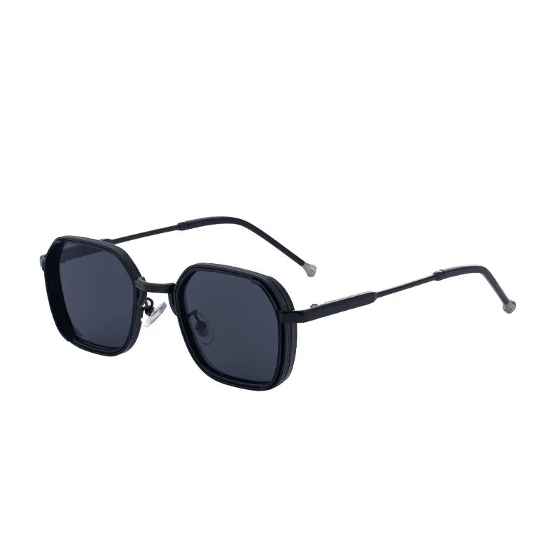 Retro Classic Style Geometric Pc Square Full Frame Men's Sunglasses