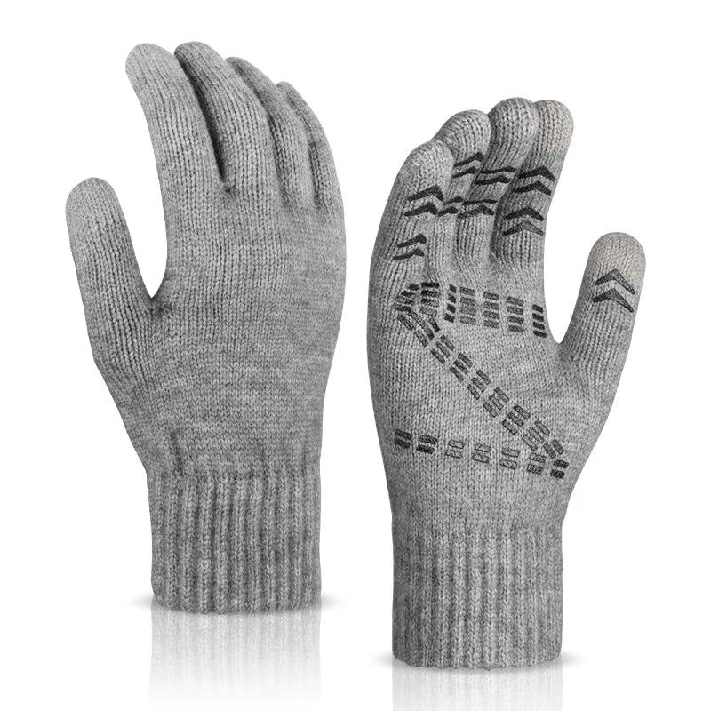 men's basic simple style solid color gloves 1 set