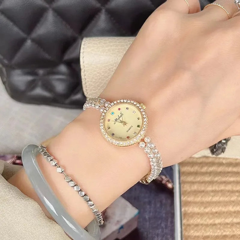Elegant Simple Style Geometric Single Folding Buckle Quartz Watch Women's Watches