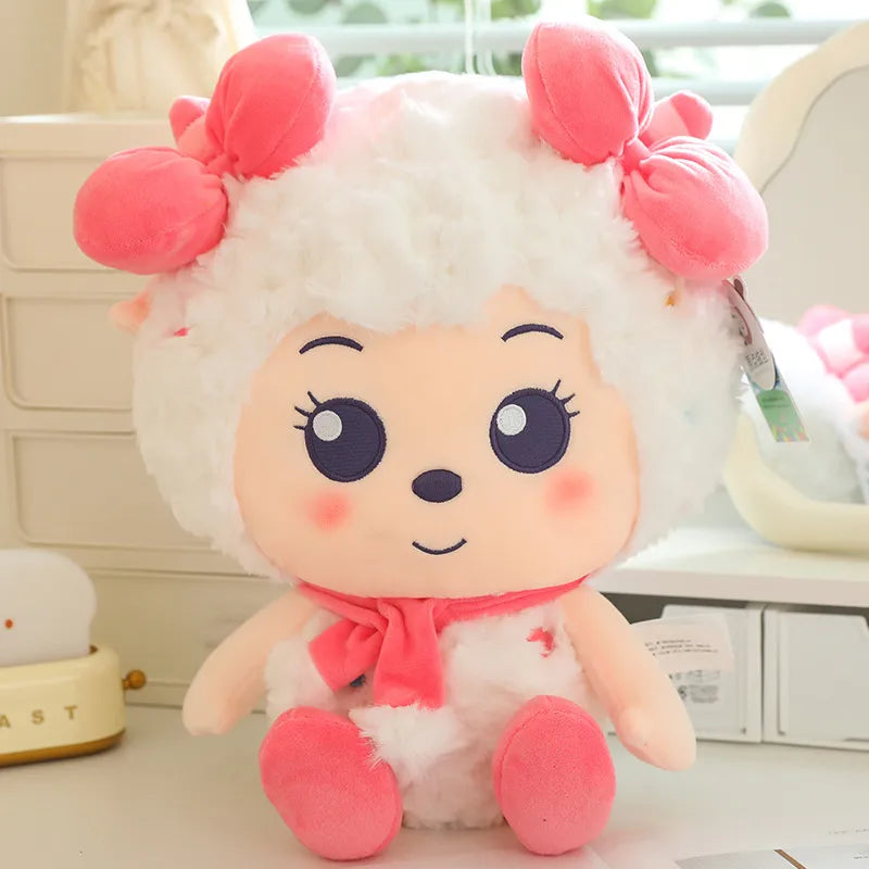 Genuine Pleasant Goat plush toy beautiful sheep doll lazy sheep pillow gift leg clip doll children's toy