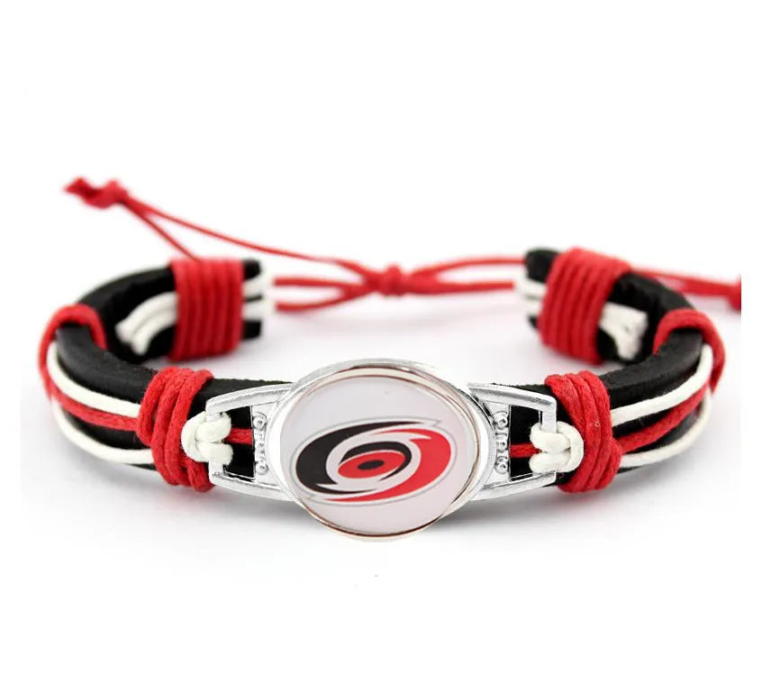 Hot NHL National Hockey League National Hockey League Leather Bracelet