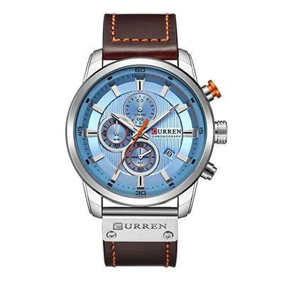 Business Solid Color Buckle Quartz Men's Watches