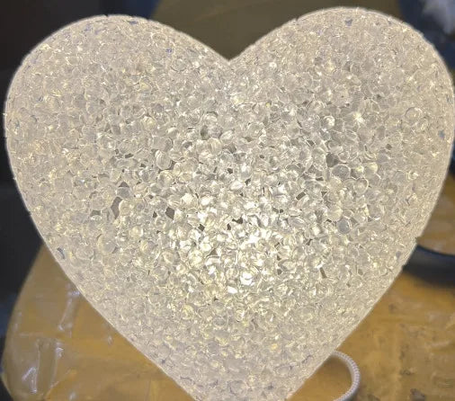 Hand-held love lamp chorus props red heart-shaped rice nightlight stage performance props wholesale