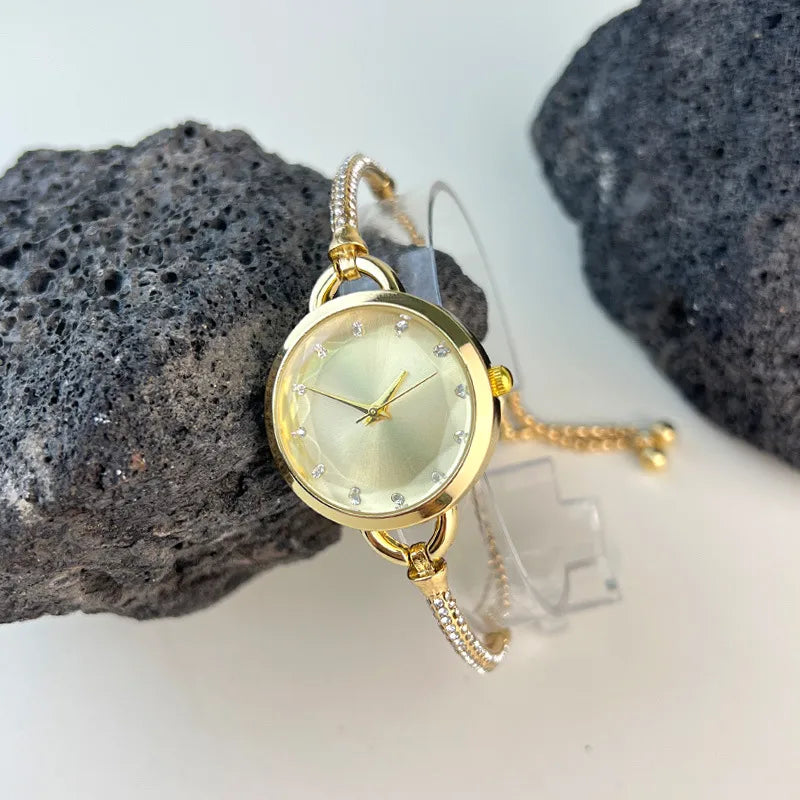 Simple Style Geometric Jewelry Buckle Quartz Women's Watches