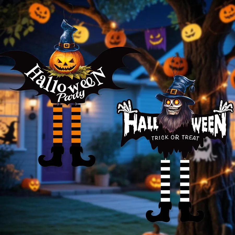 Halloween Party Decoration Yard Arrangement Customizable Door Hanging Ornament For Shopping Mall And Bar Halloween Festive Atmosphere