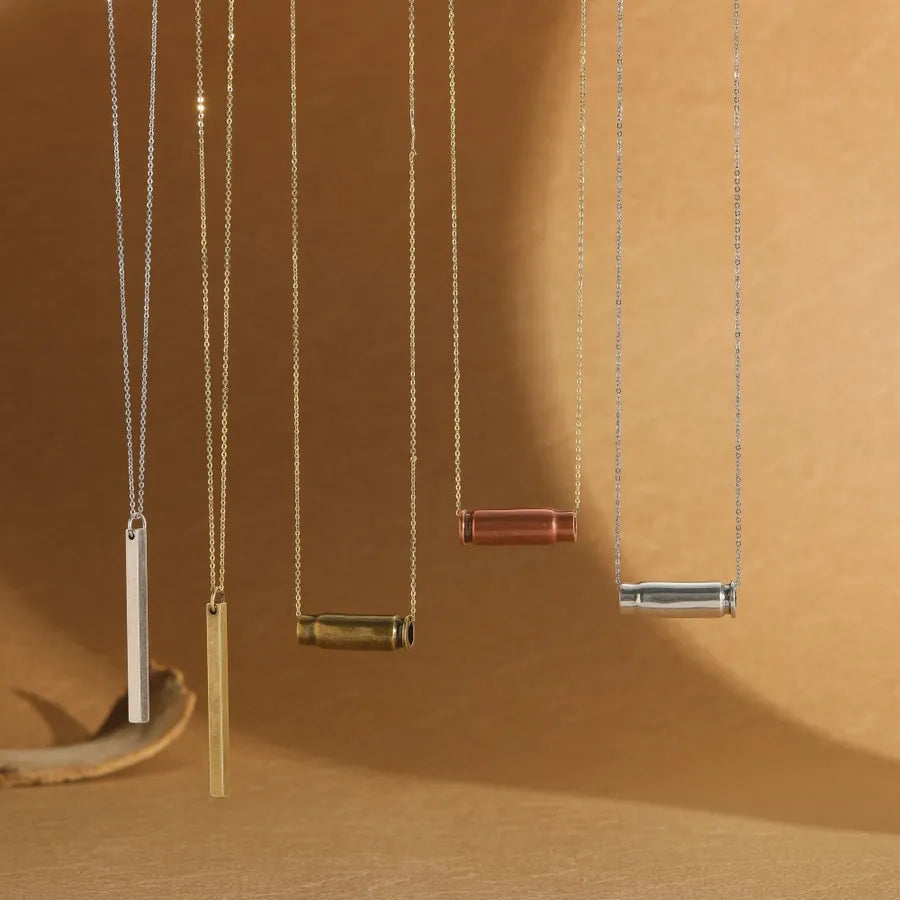 Wholesale Jewelry Casual Classic Style Solid Color Copper 14K Gold Plated O-shaped chain Pendant Necklace