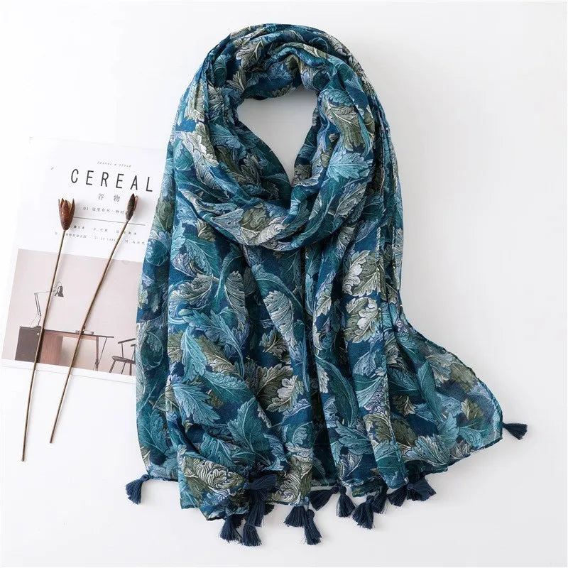 new scarf retro stitching bohemian cashew print silk scarf sunscreen yiwu wholesales