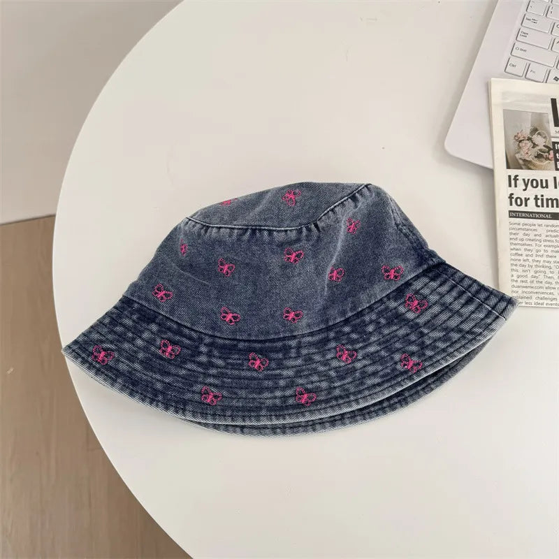 Women's Basic Butterfly Ear Warap Bucket Hat