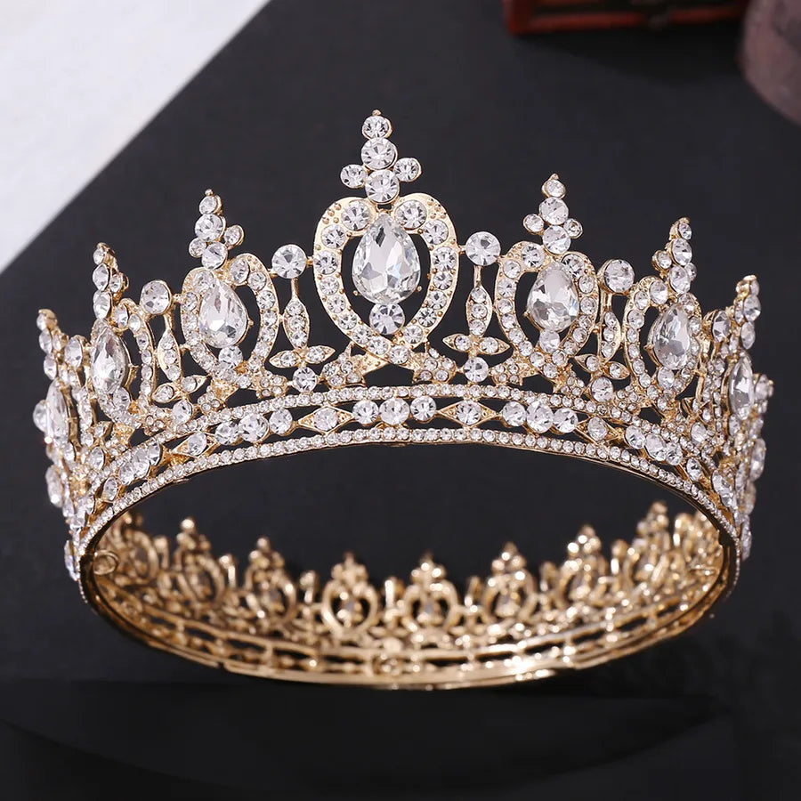fashion crown alloy inlay crystal rhinestones crown 1 piece