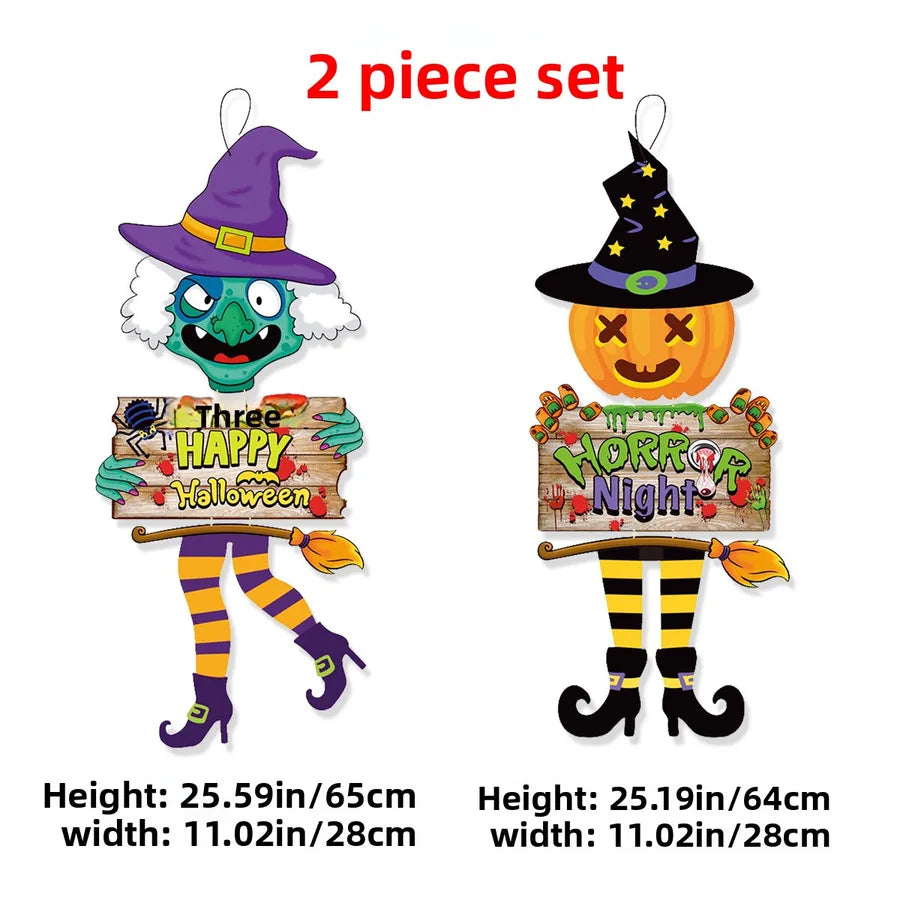 Halloween Party Decoration Yard Arrangement Customizable Door Hanging Ornament For Shopping Mall And Bar Halloween Festive Atmosphere