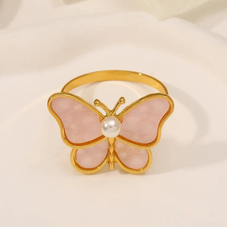 Insect Dragonfly Butterfly Zinc alloy 1 Piece