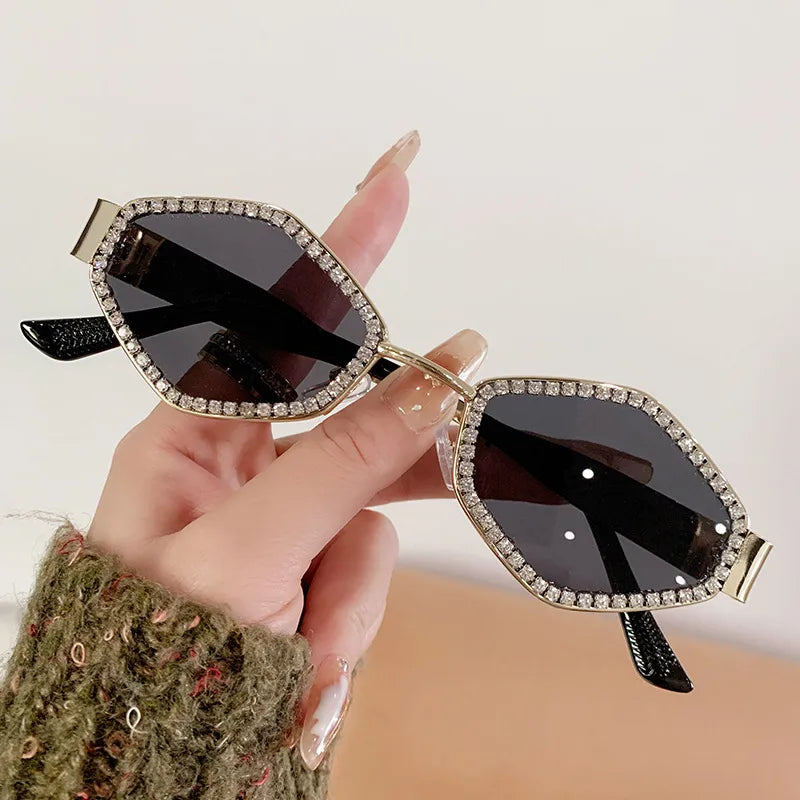 Elegant Solid Color Ac Special-Shaped Mirror Full Frame Women's Sunglasses