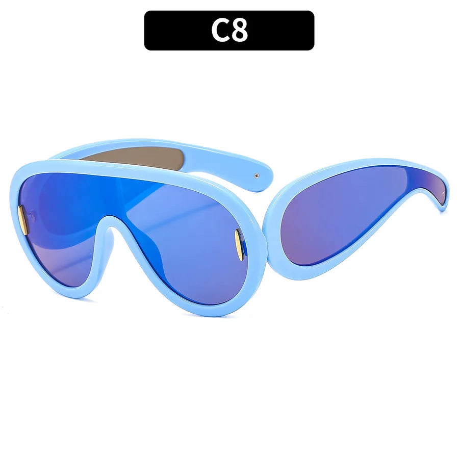 Streetwear Irregular Pc Special-Shaped Mirror Full Frame Glasses