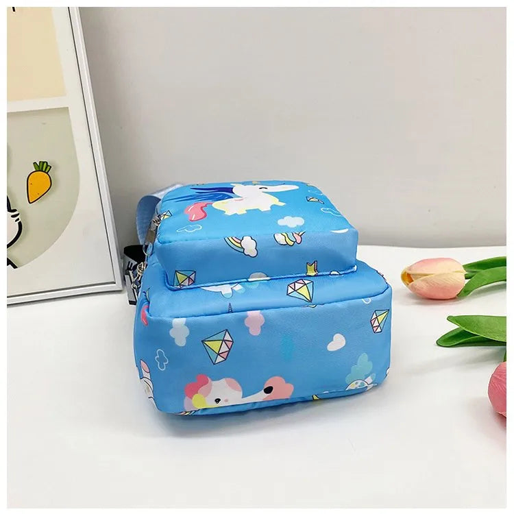 Kid'S Nylon Cartoon  Cute Oval Zipper Fanny Pack