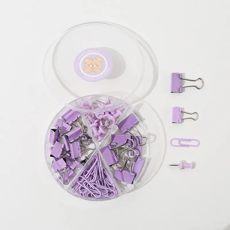 solid color metal class learning graduation cute paper clip long tail clip