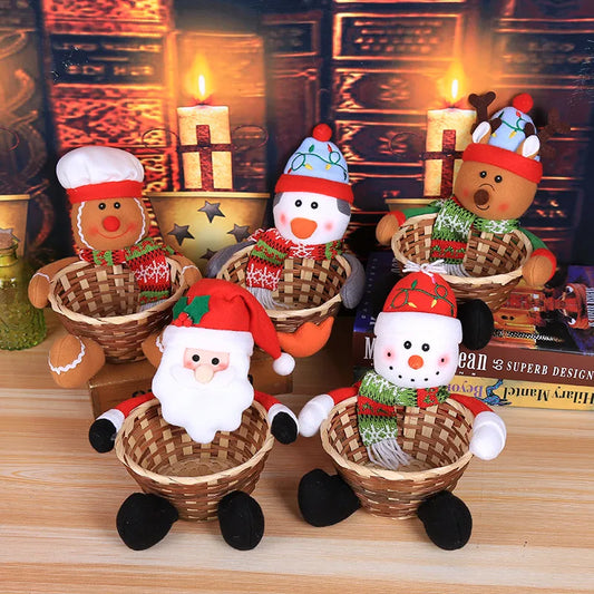 christmas cute santa claus gingerbread snowman bamboo strip party gift wrapping supplies