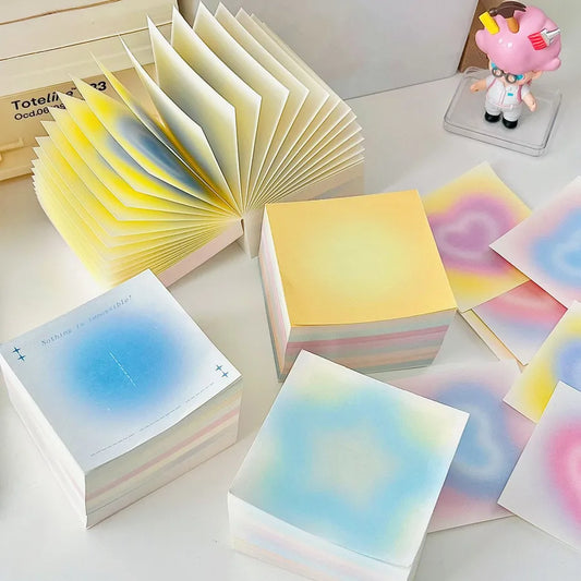 1 set cartoon school paper cute sticky note