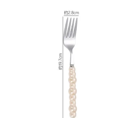 baroque style solid color stainless steel tableware 1 piece 1 set