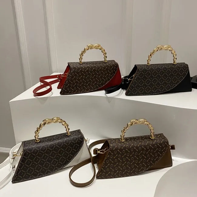 Spring  Retro Simplicity Handbag Stylish Textured Women's Handbag Crossbody All-Match Women Bag