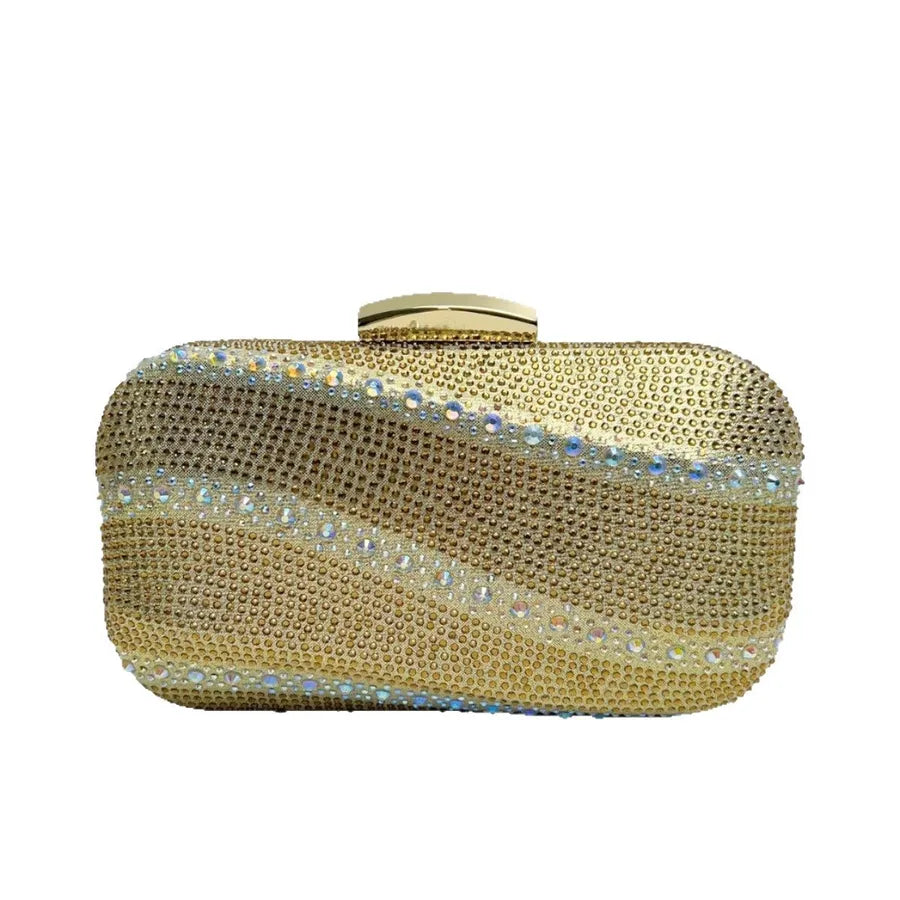 Fashionable Full Diamond Clutch Bag Evening Party Women's Bag Embellished With Diamonds Luxury Sensation French Style Dinner Bag