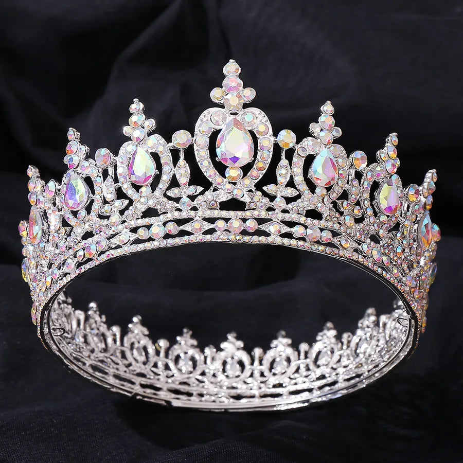 fashion crown alloy inlay crystal rhinestones crown 1 piece