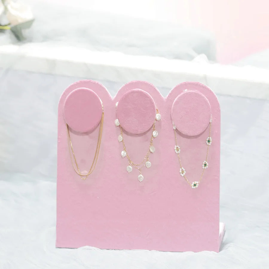1 Piece velvet Flannel Classic Style Solid Color Jewelry Rack