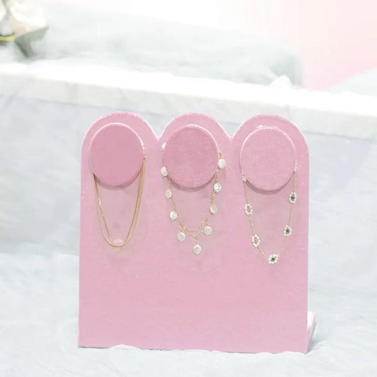 1 Piece velvet Flannel Classic Style Solid Color Jewelry Rack