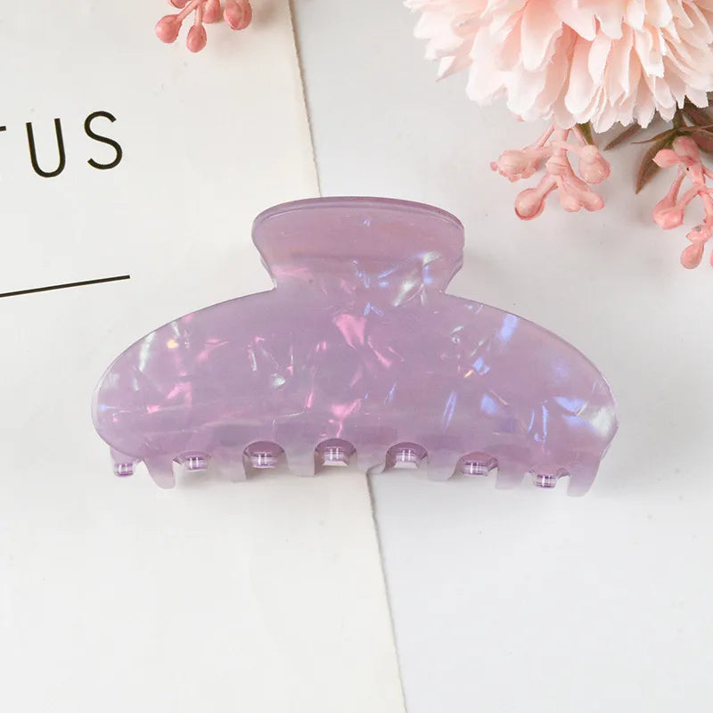 New Style Large Size Acetate Shark Clamp Hair Clip Women Luxury Fashion Hair Accessories Hair Claw For Thick Hair Tail
