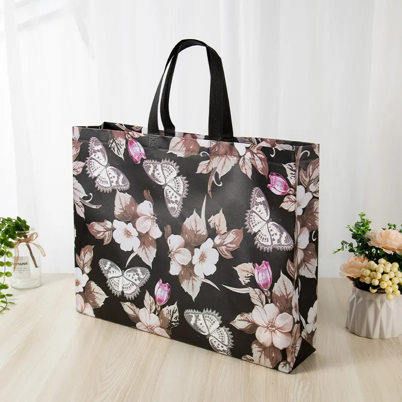 coated non-woven portable clothing handbag advertising shopping bag spot printed logo