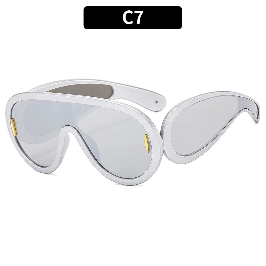 Streetwear Irregular Pc Special-Shaped Mirror Full Frame Glasses