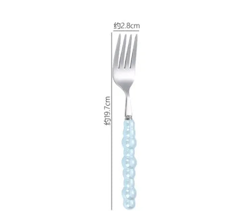 baroque style solid color stainless steel tableware 1 piece 1 set