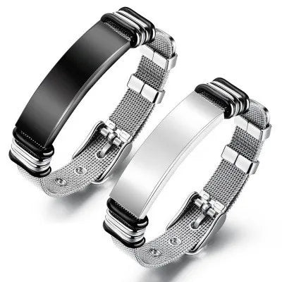 Original Design Geometric 304 Stainless Steel Plating Men'S Bracelets