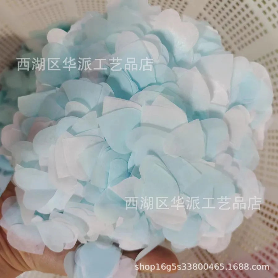 2.5cm heart-shaped love paper pieces Valentine's Day wedding venue hand-held throwing paper scraps transparent balloon filler