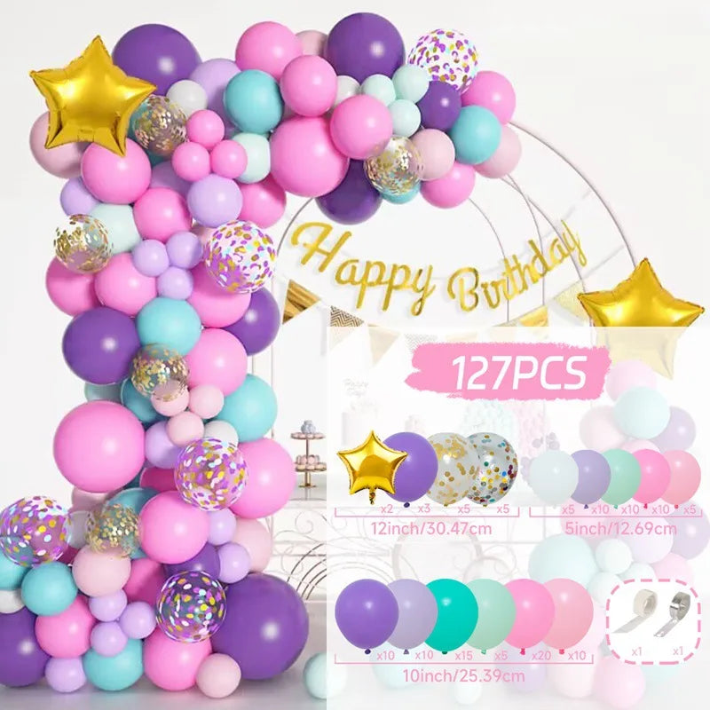 10 Series Birthday Party Decoration Balloon Suit Balloon Chain Arch Wedding Wedding Room Scene Arrangement