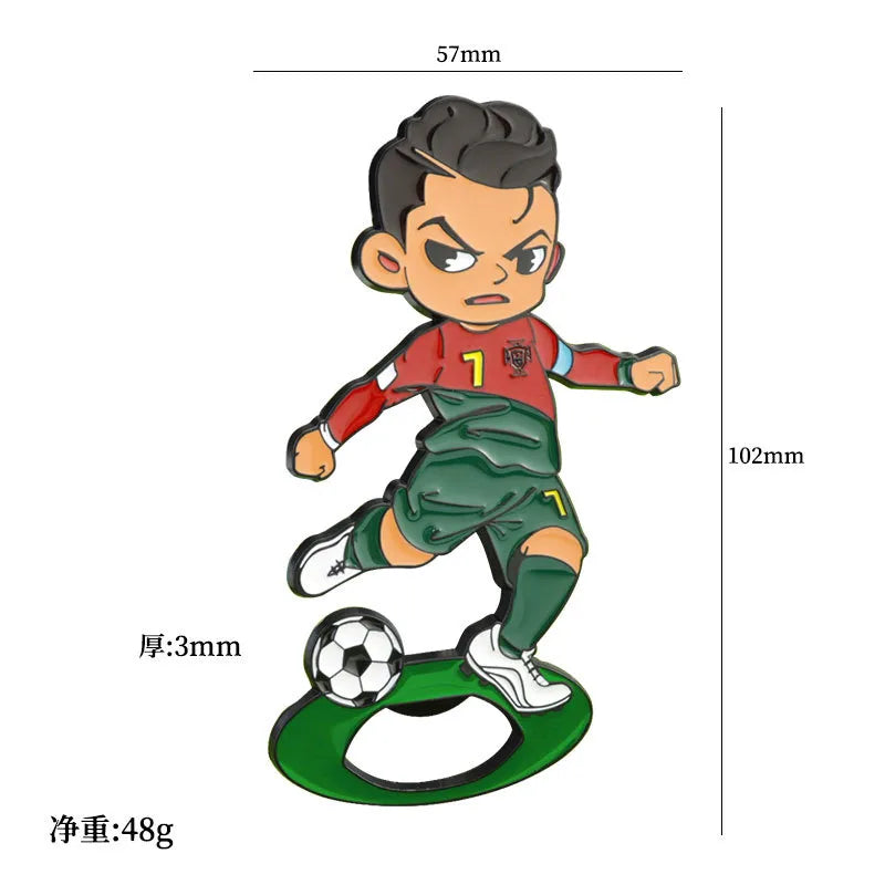 fashion football alloy unisex keychain 1 piece