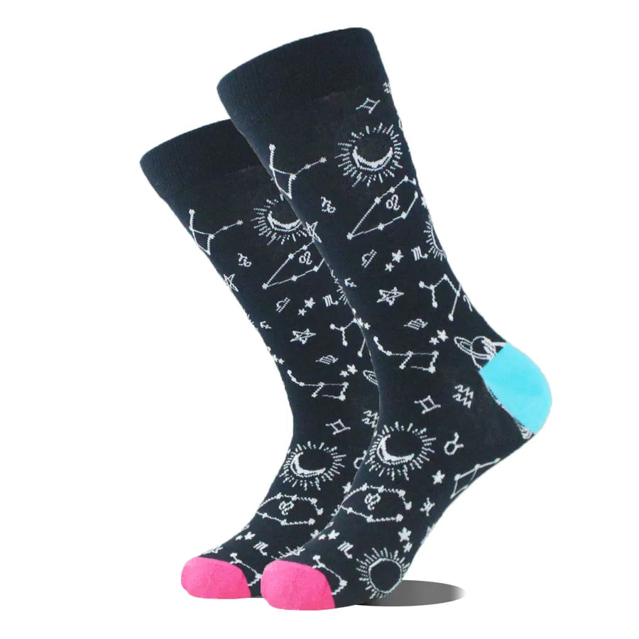 men's cartoon style cartoon cotton crew socks a pair
