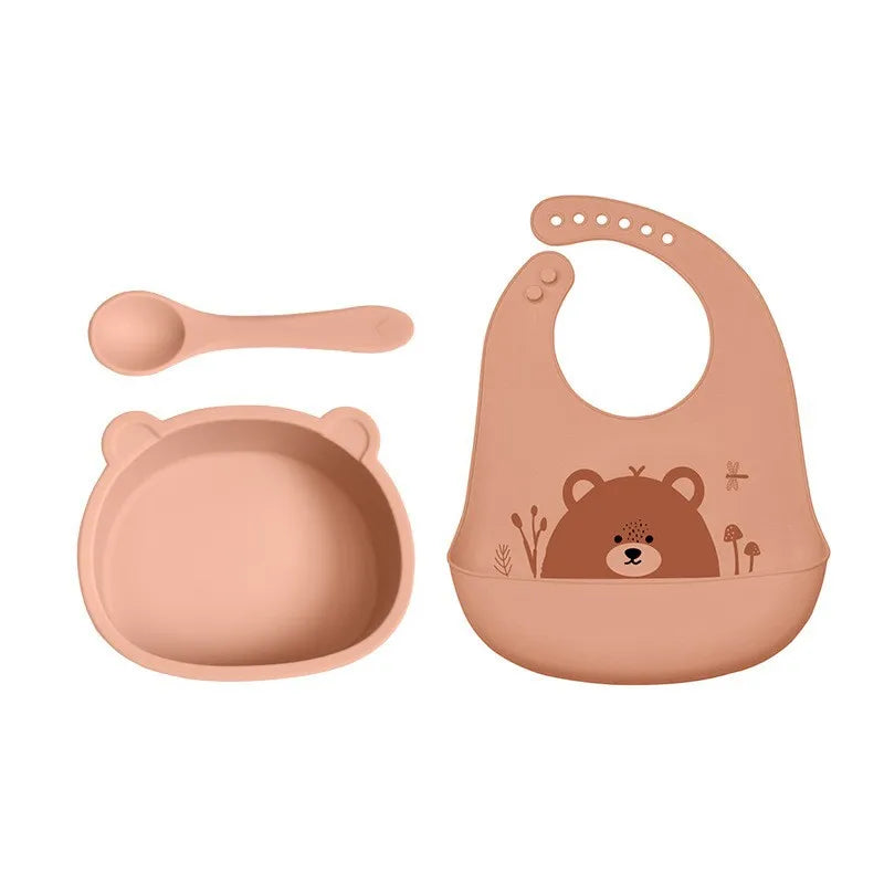 cute bear silica gel burp cloths baby accessories