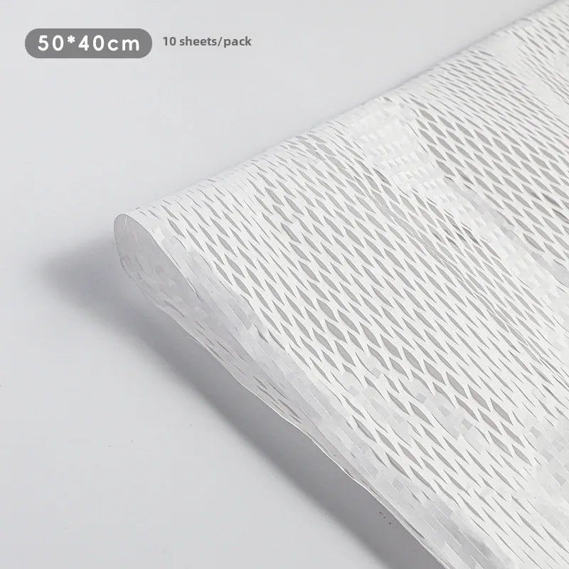 Trendy Honeycomb Paper Mesh Flower Bouquet Artistic Packaging Material Fresh Flowers Gift Wrapping Wholesale Handmade Craft Supplies