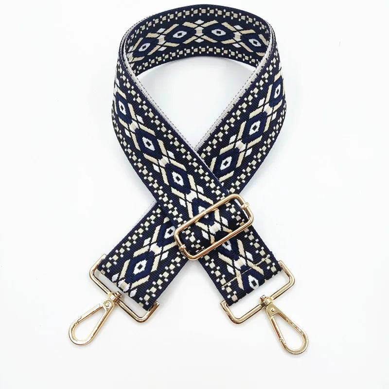 all seasons polyester cotton color block lingge bag strap