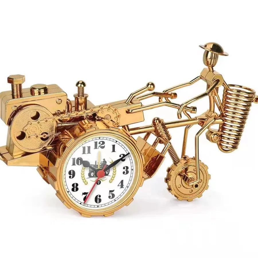 Retro Tractor Plastic Alarm clock Artificial Decorations