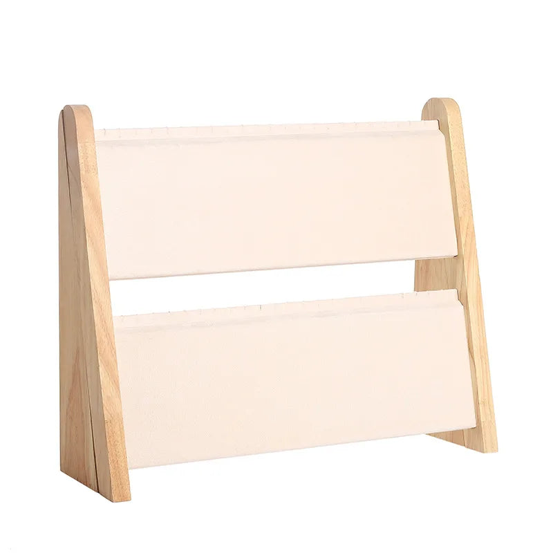 Basic Modern Style Classic Style Bevel solid wood Flannel Jewelry Display Jewelry Rack
