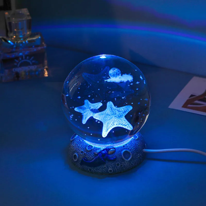 romantic simple style fish artificial crystal indoor