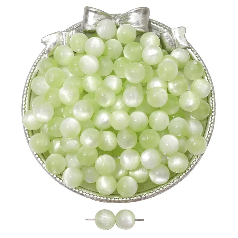 8/10/12 resin imitation cat eye beads handmade DIY jewelry accessories bracelet necklace beaded loose beads material