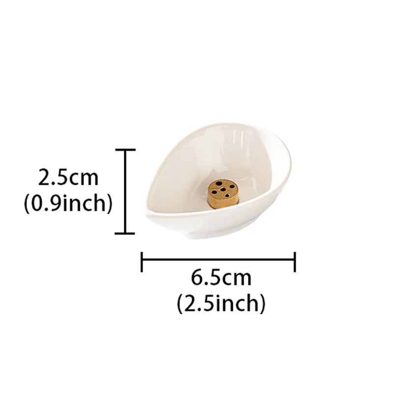 Simple Style Water Droplets ceramics Incense Burner Artificial Decorations